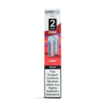 wholesale evod bar pod replacements pre-filled twin pack cherry