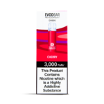 EVOD Bar D600 3000 Vape Pod Kit in Cherry Flavour