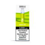 EVOD Bar D600 3000 Vape Pod Kit in Lemon Lime Flavour