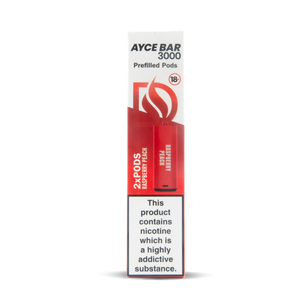 Raspberry Peach Dovpo Ayce Bar Pod Replacements for UK Wholesale