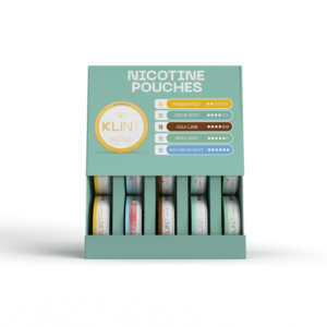 KLINT Nicotine Pouch Display Stand 15pc (+ FREE 10 Pack)