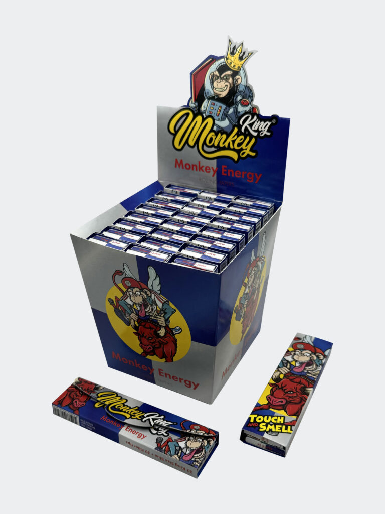 Bulk Buy Energy Drink scented rolling papers & tips by Monkey King for Uk Wholesale