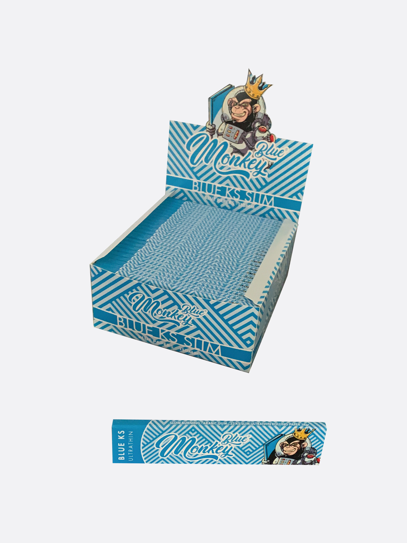 Monkey King Size Blue Rolling Papers for Uk Wholesale