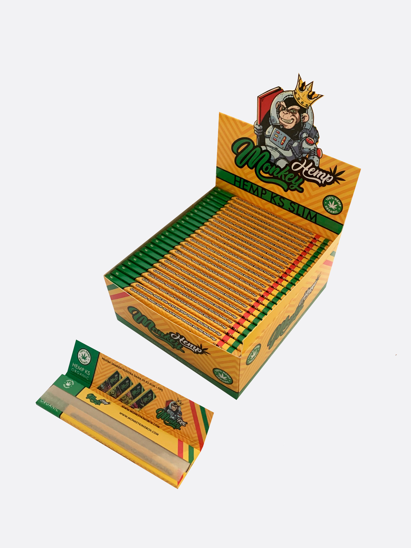 Monkey King Hemp King Size Rolling Papers for UK Wholesale