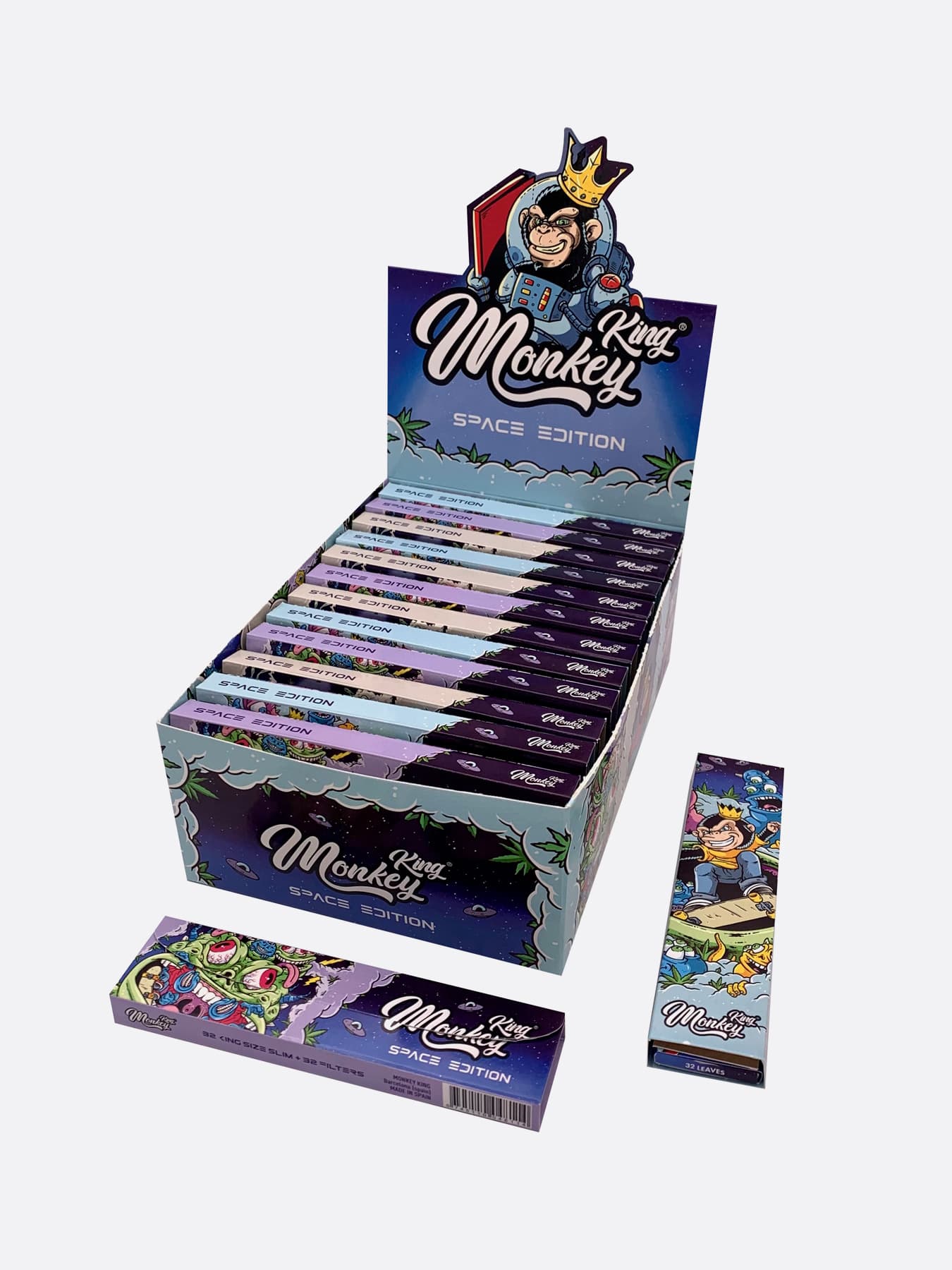 Bulk Buy Space Medium Rolling Papers & Tips for UK Wholesale by Monkey King