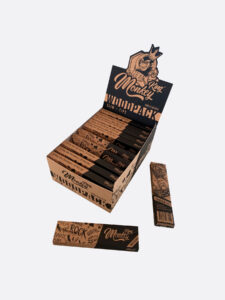 Bulk Buy King Size Slim Wood Rolling Papers & Tips for UK Wholesale by Monkey King made from Kraft