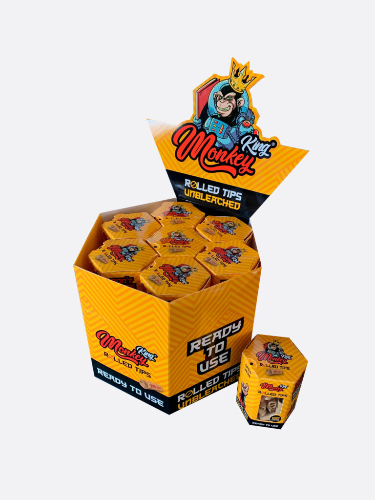 Monkey King Pre-Rolled Card Filters with 50 tips in Pack of 14