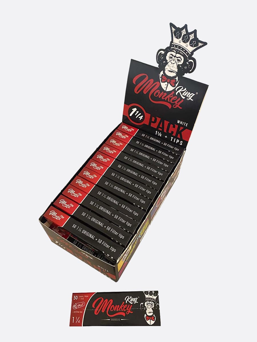 Bulk Buy Monkey King White Medium Rolling Papers & Tips for Smoking UK Wholesale