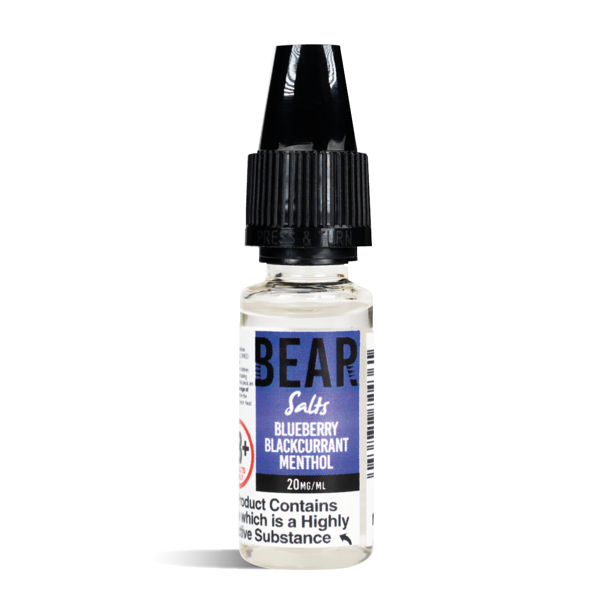 BEAR Salts Blueberry Blackcurrant Menthol Nic Salts 10mg & 20mg