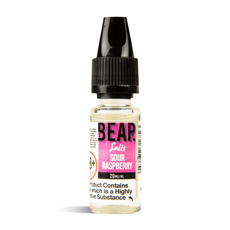 BEAR SALTS SOUR RASPBERRY NIC SALT 10MG & 20MG