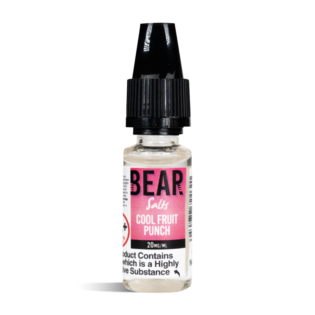 BEAR SALTS COOL FRUIT PUNCH NIC SALT 10MG & 20MG