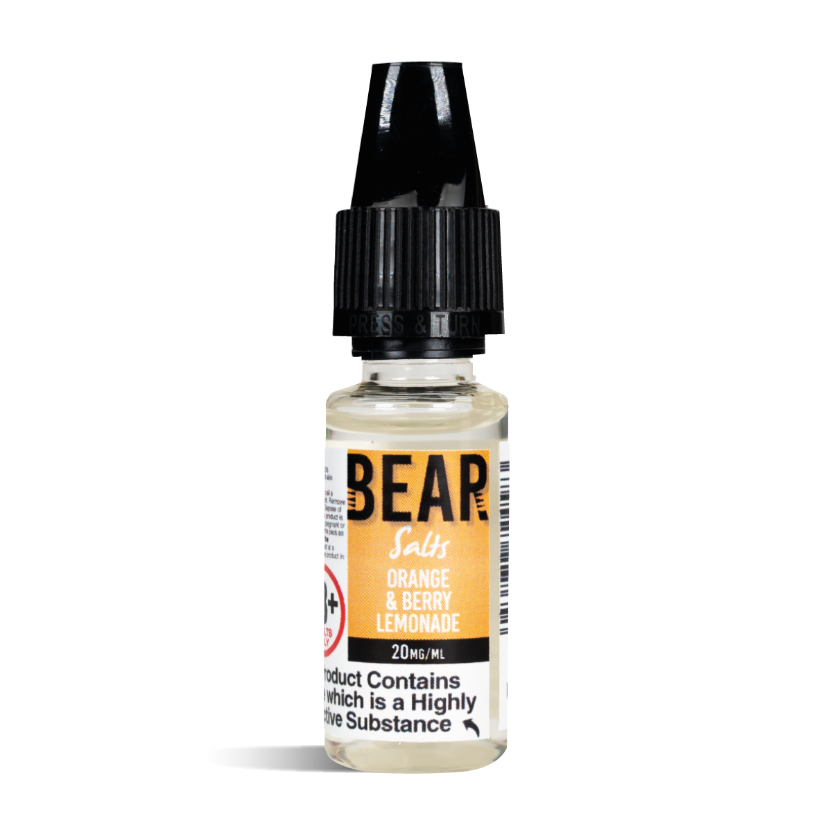 BEAR SALTS ORANGE & BERRY LEMONADE NIC SALT 10MG & 20MG