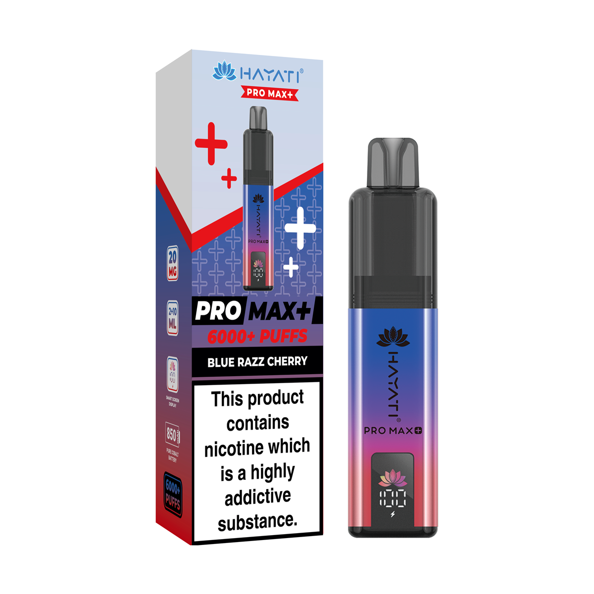 hayati pro max 6000 blue razz cherry