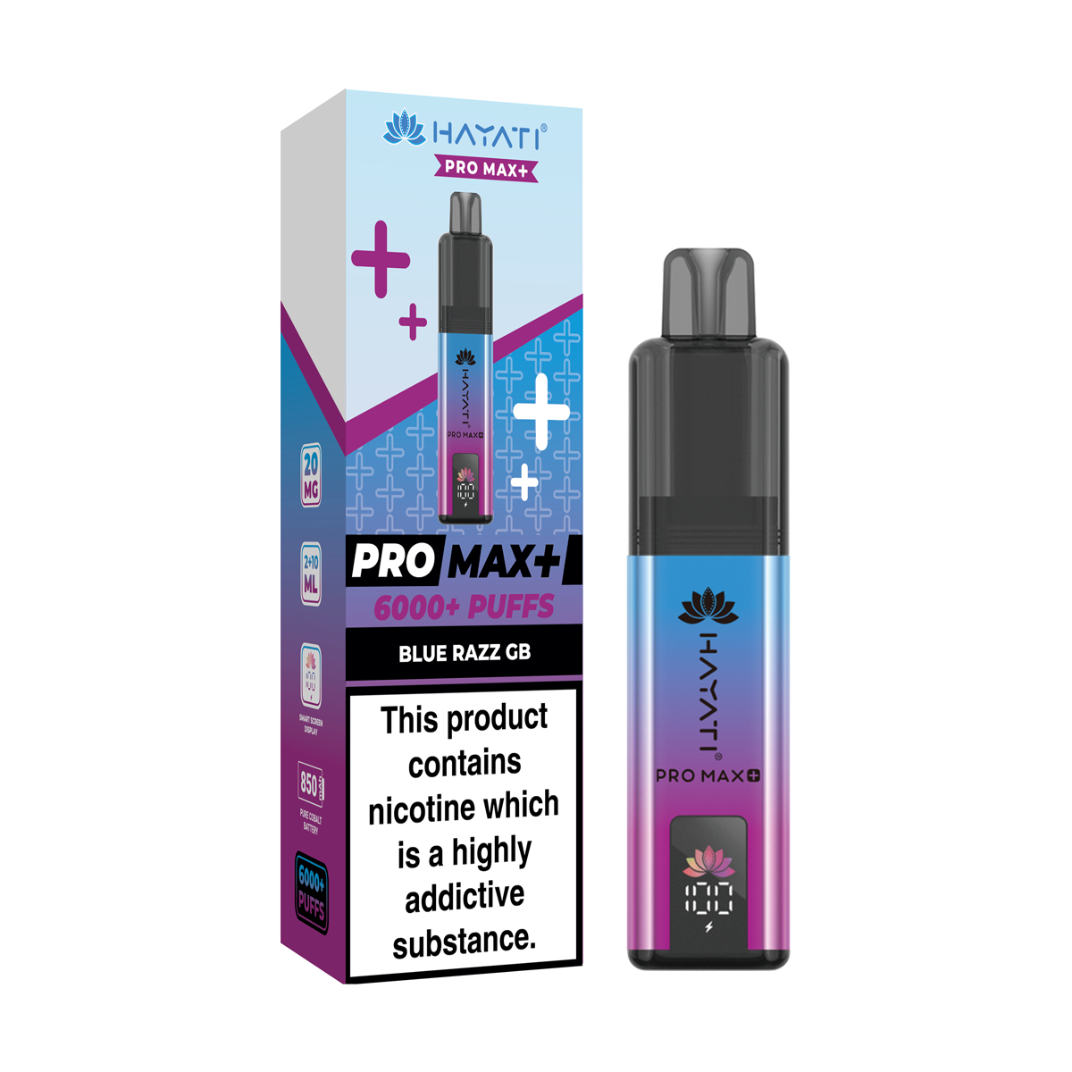 hayati pro max 6000 blue razz gb