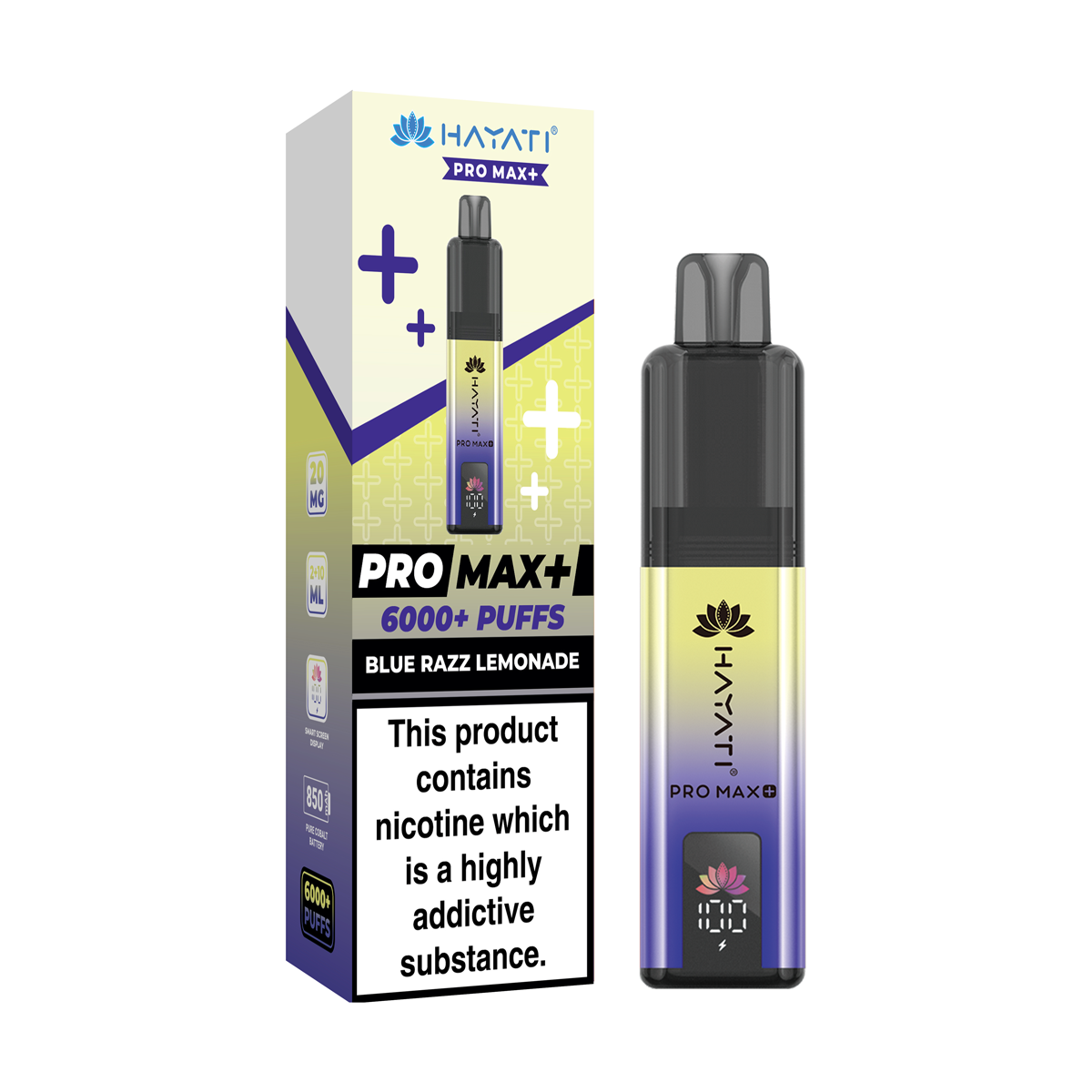 hayati pro max 6000 blue razz lemonade