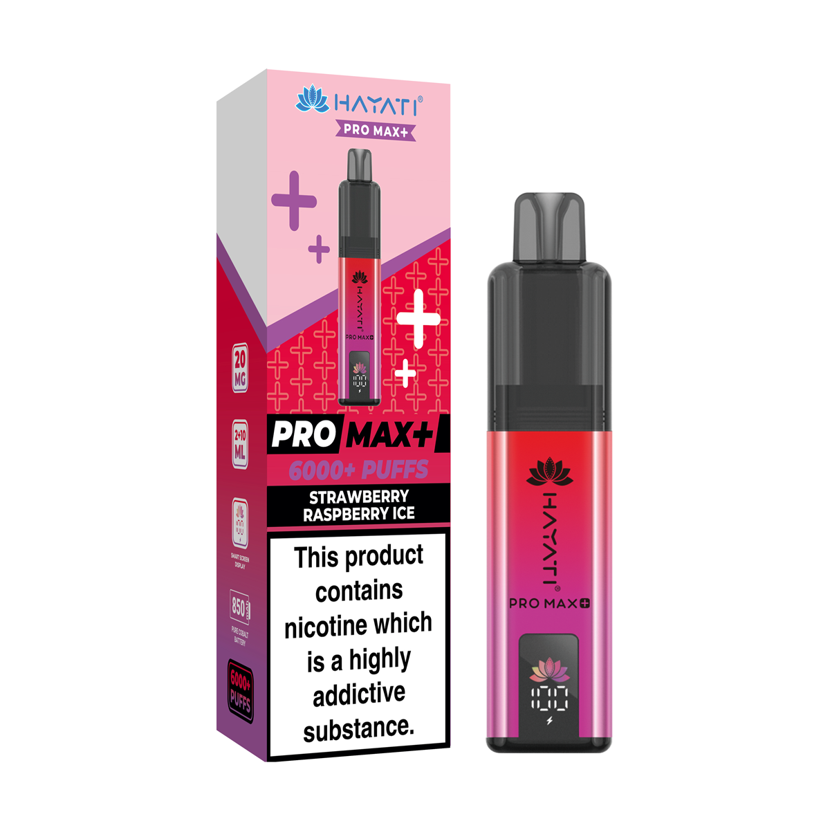 Hayati Pro Max 6000 strawberry raspberry ice
