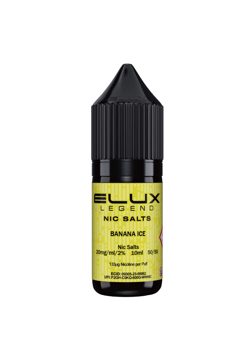 Wholesale ELUX Legend Nic Salt Banana Ice Flavour - Bulk Buy 10ml Vape Liquids