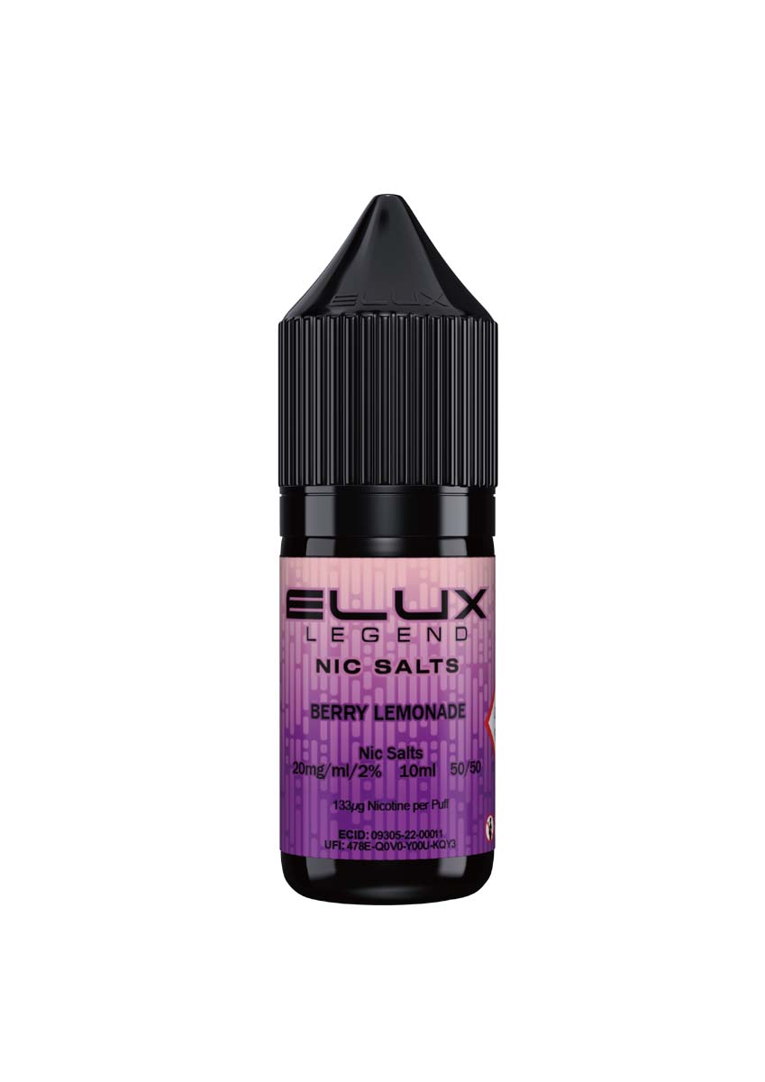 Wholesale ELUX Legend Nic Salt Berry Lemonade Flavour - Bulk Buy 10ml Vape Liquids