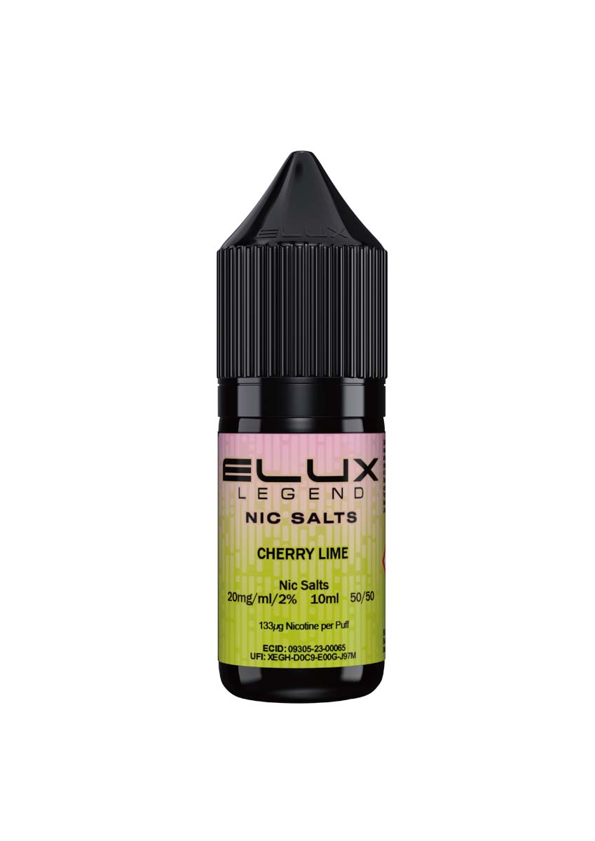 Wholesale ELUX Legend Nic Salt Cherry Lime Flavour (Single 10ml Bottle of Vape Liquid)