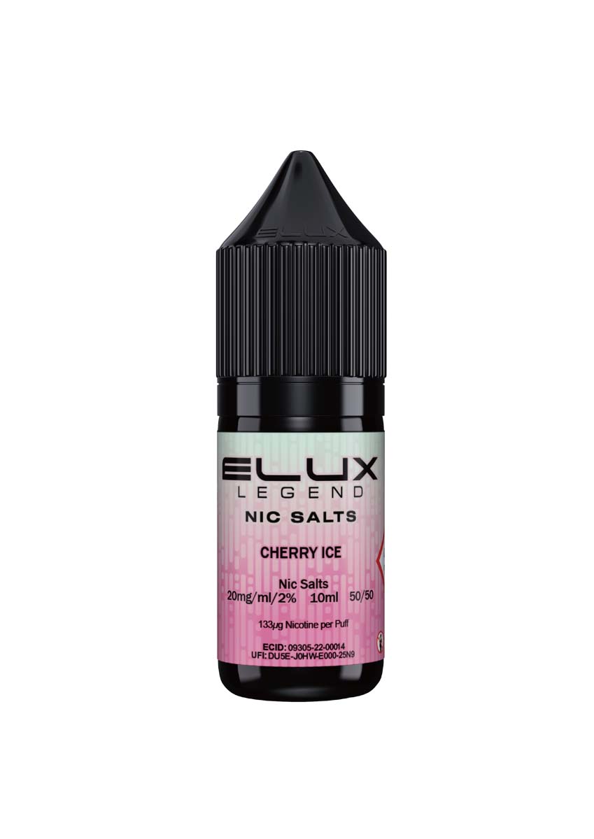 Wholesale ELUX Legend Nic Salt Cherry Ice Flavour (Single 10ml Bottle of Vape Liquid)