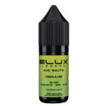 Wholesale ELUX Legend Nic Salt Lemon Lime Flavour (Single 10ml Bottle of Vape Liquid)