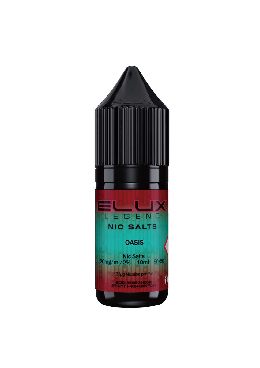 Wholesale ELUX Legend Nic Salt Oasis Flavour (Single 10ml Bottle of Vape Liquid)