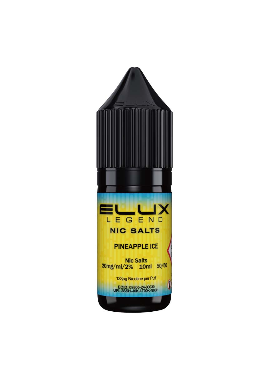 Wholesale ELUX Legend Nic Salt Pineapple Ice Flavour (Single 10ml Bottle of Vape Liquid)