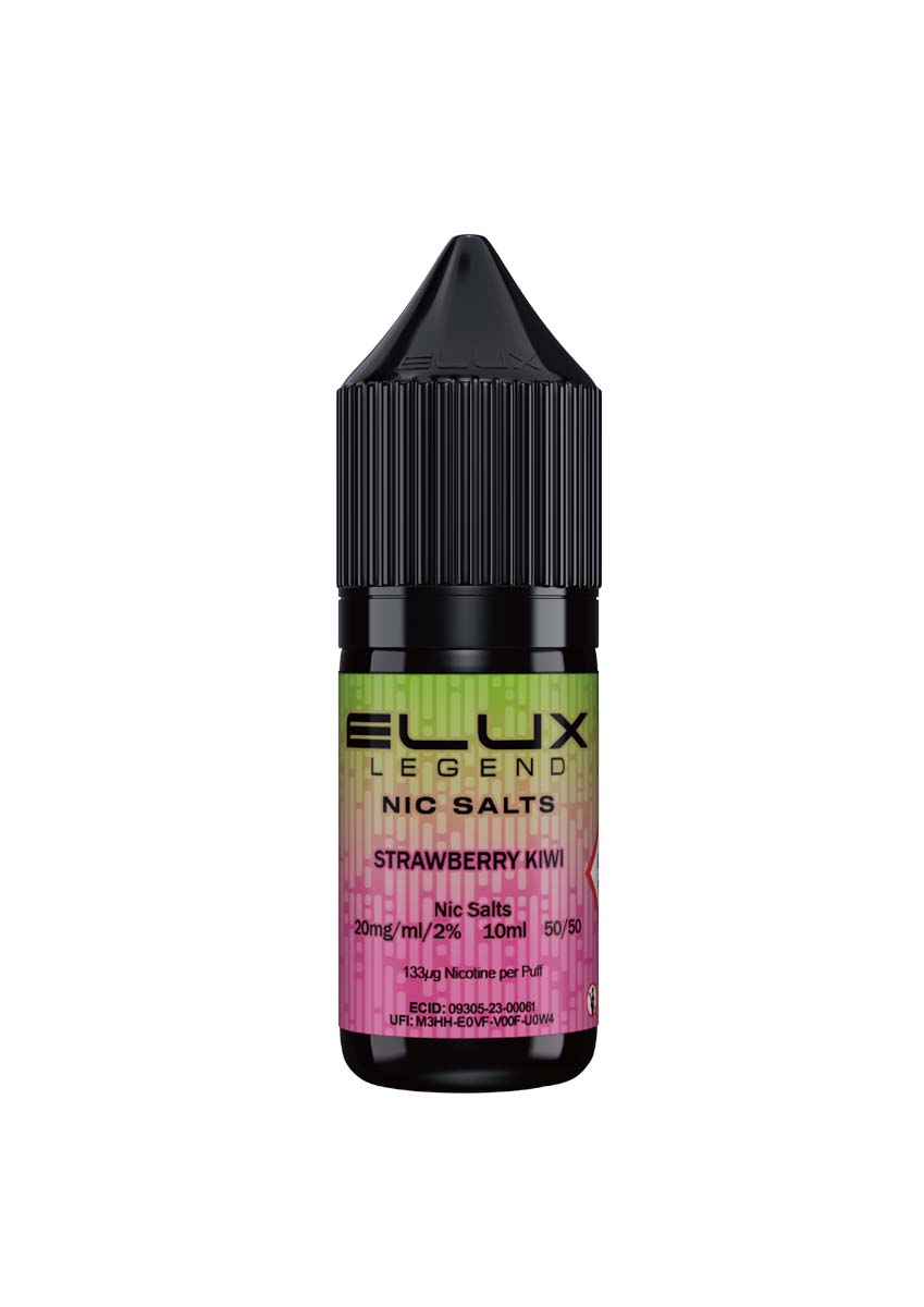 Wholesale ELUX Legend Nic Salt Strawberry Kiwi Flavour (Single 10ml Bottle of Vape Liquid)