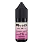 Wholesale ELUX Legend Nic Salt Strawberry Ice Cream Flavour (Single 10ml Bottle of Vape Liquid)