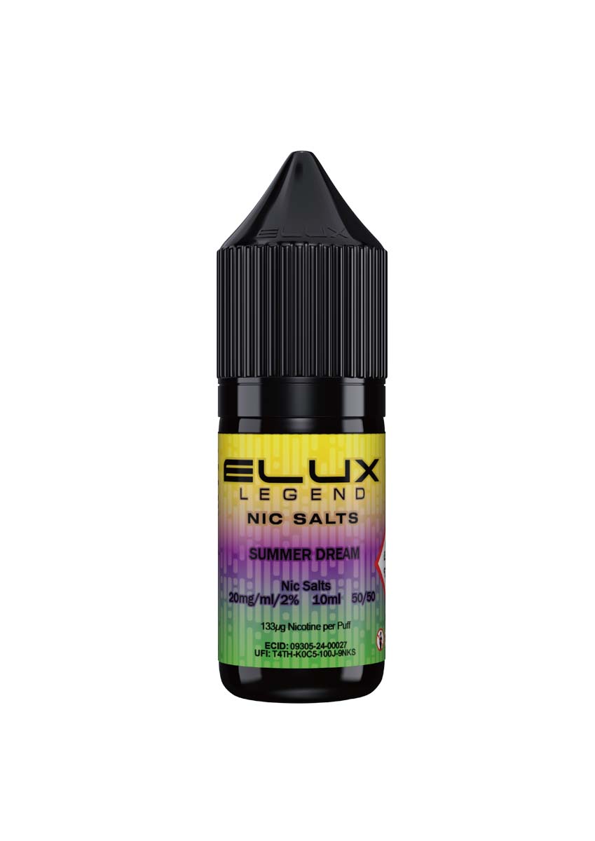 Wholesale ELUX Legend Nic Salt Summer Dream Flavour (Single 10ml Bottle of Vape Liquid)