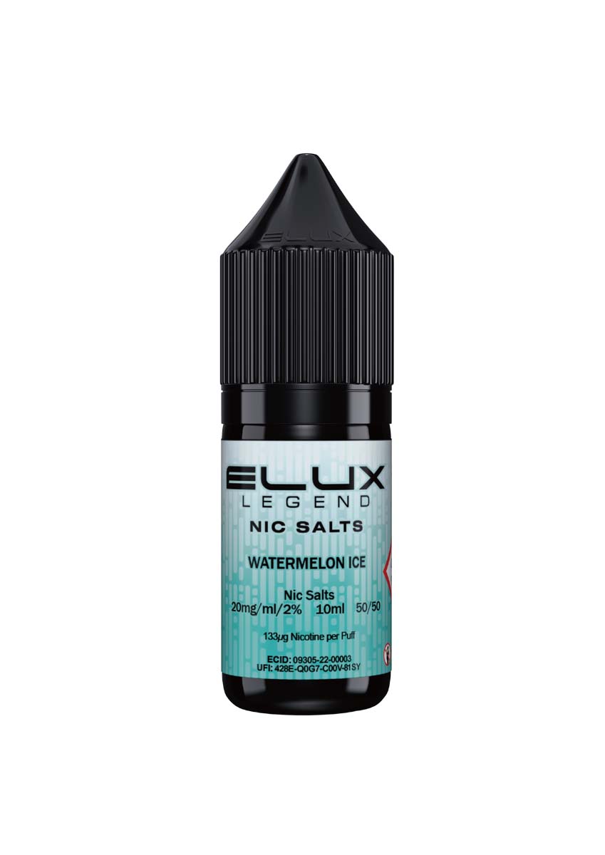 Wholesale ELUX Legend Nic Salt Watermelon Ice Flavour (Single 10ml Bottle of Vape Liquid)