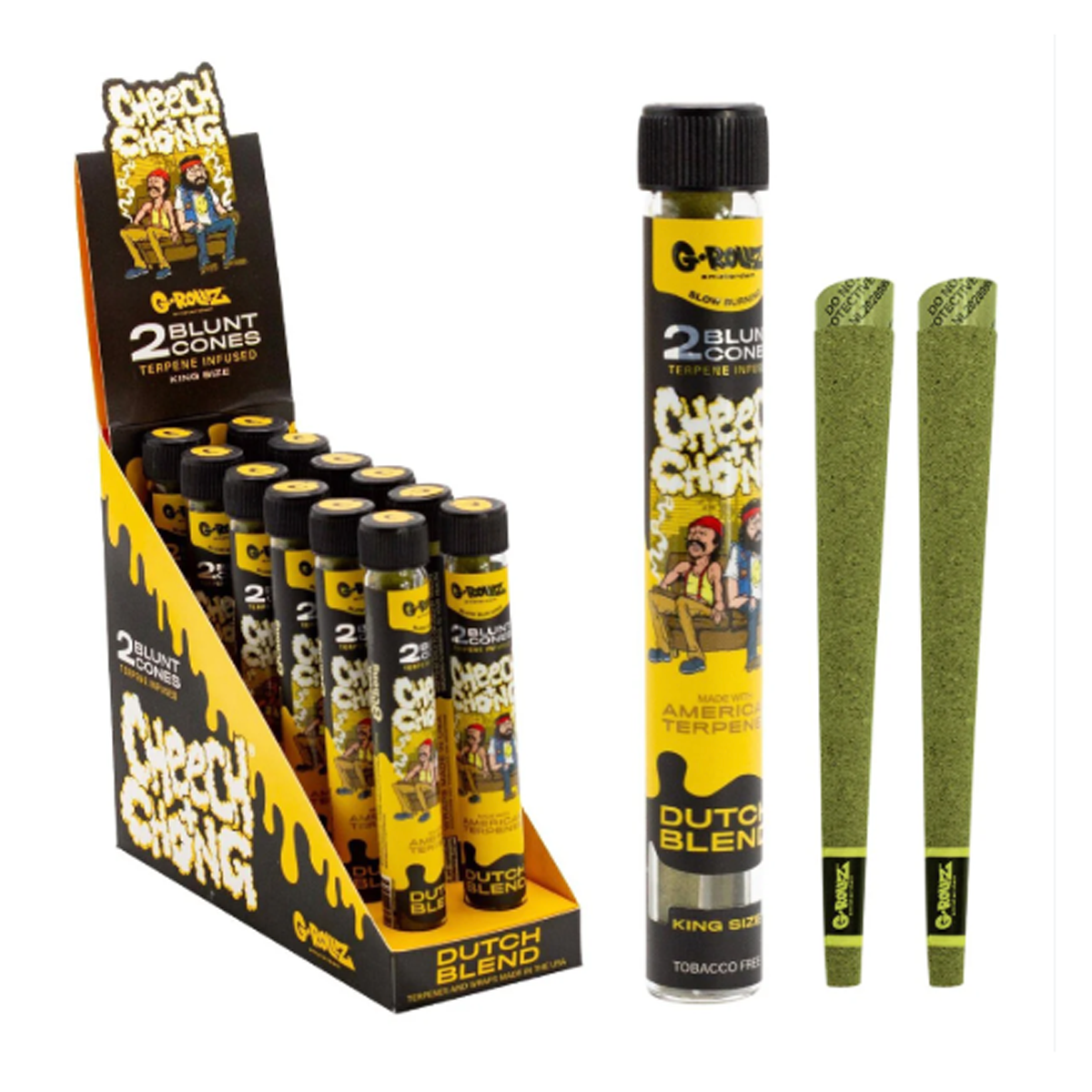 G-ROLLZ Terpene-Infused Blunt Cones 2-Pack (12 Pk) dutch blend