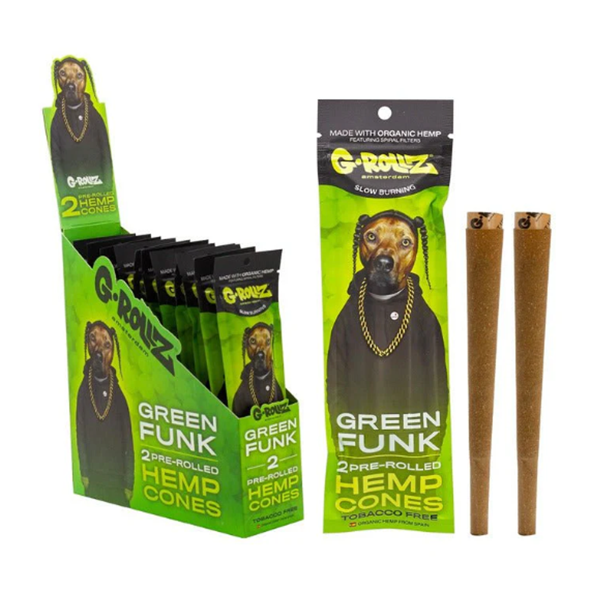G-Rollz Terpene-Infused Pre-Rolled Hemp Cones 2-Pack (12 Pk)