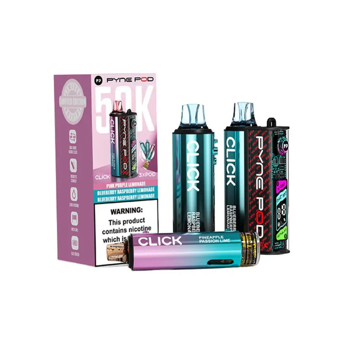 Lemonade Edition Pyne Pod Click 50K Vape Pod Kits