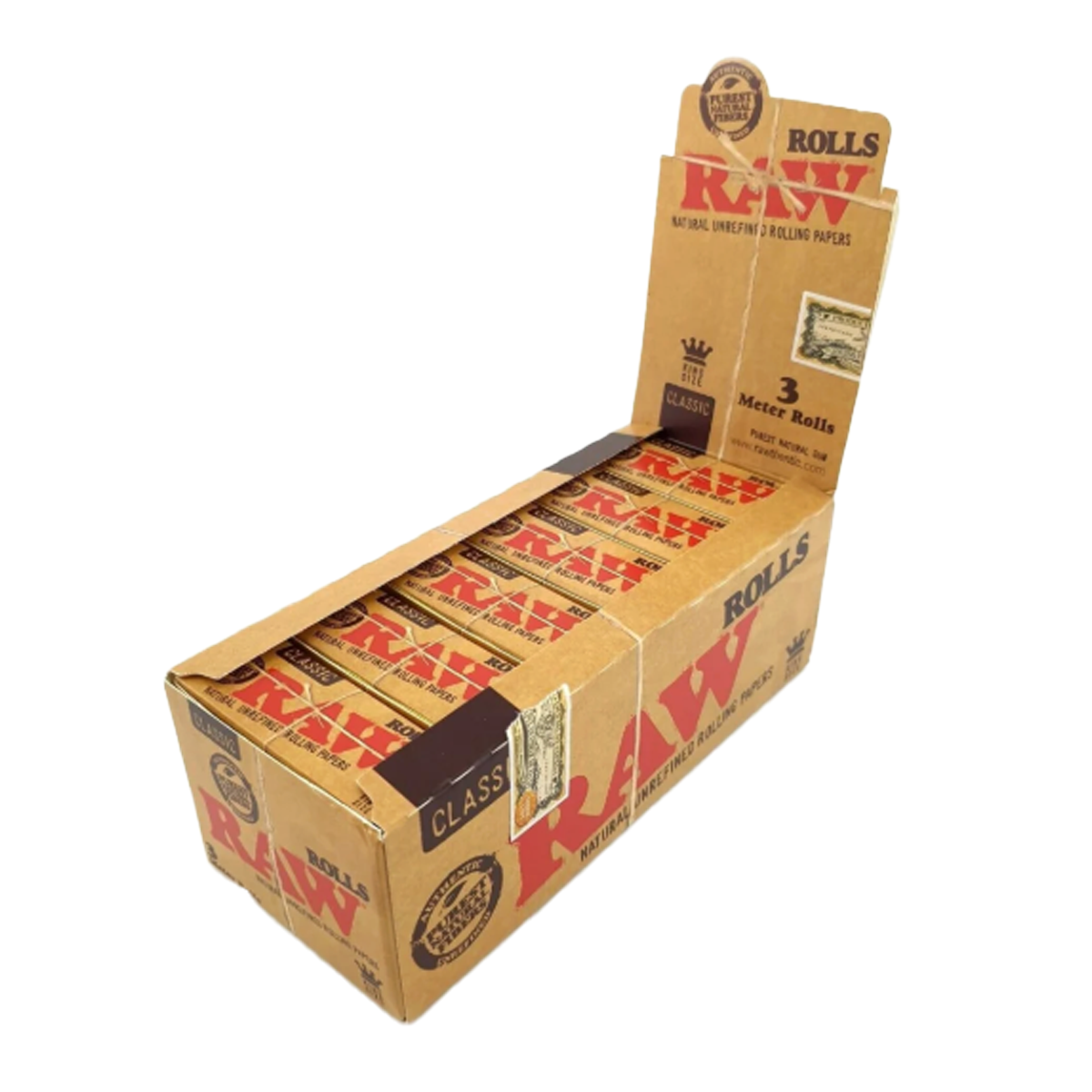 RAW 3m Rolls Classic King Size (12 Pack)
