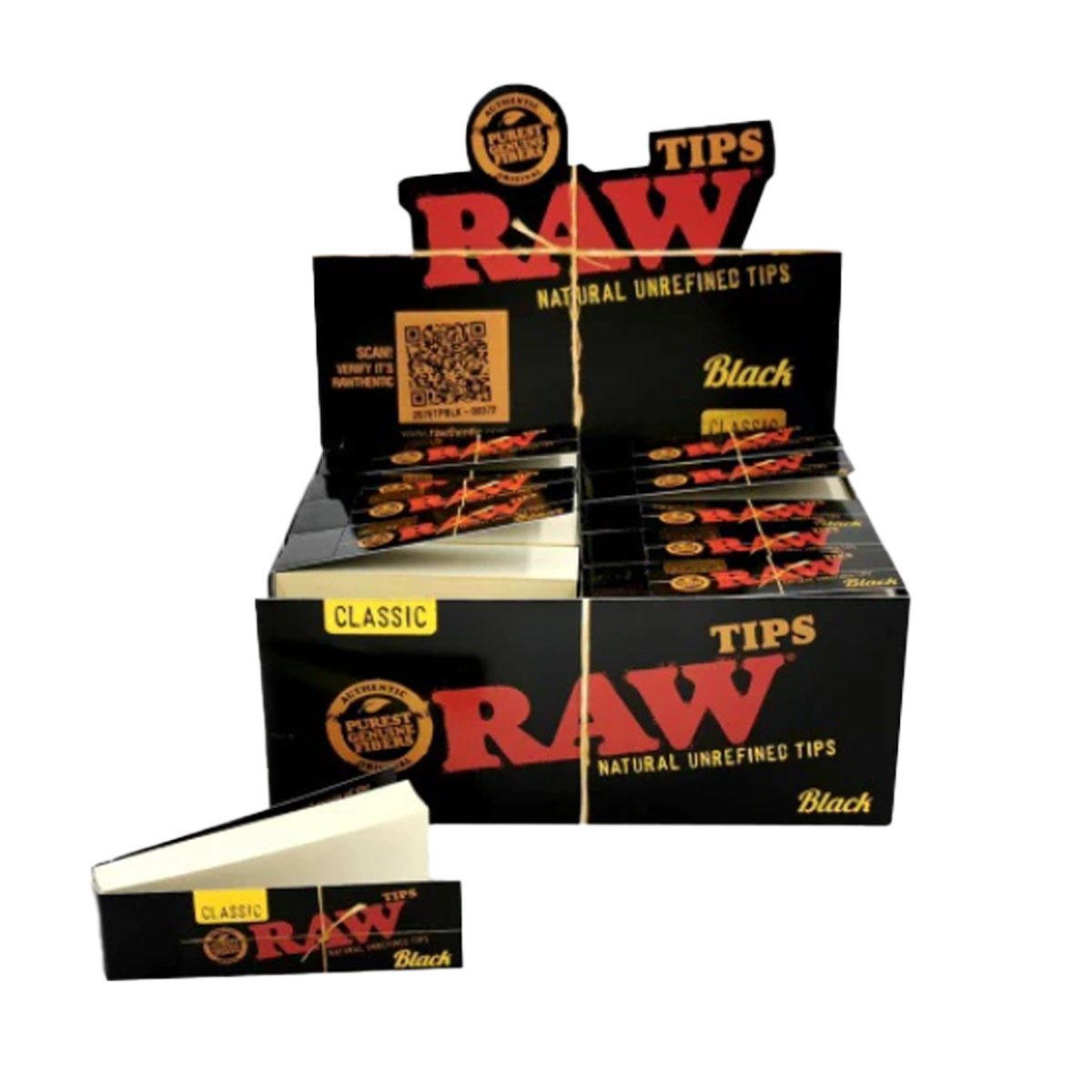RAW Authentic & Black Classic Tips (50 Pack)