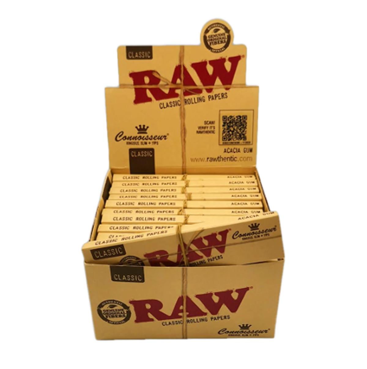RAW Classic Connoisseur King Size Slim + Tips (24 Pk)