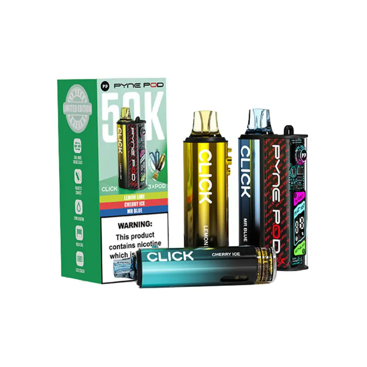 Special Edition Pyne Pod Click 50K Vape Pod Kits