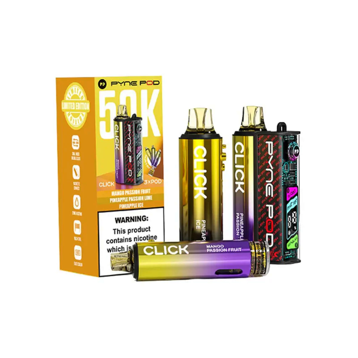 Tropical Edition Pyne Pod Click 50K Vape Pod Kits