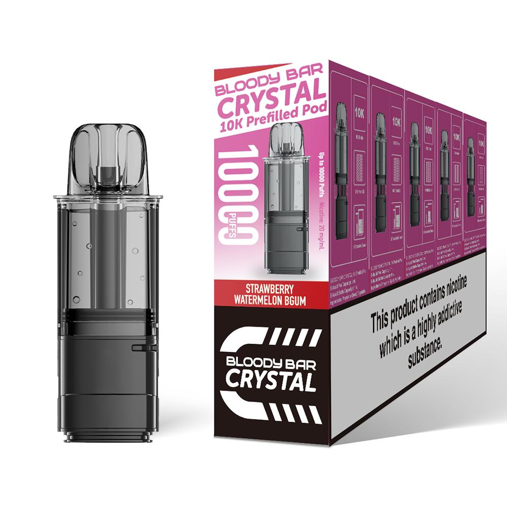 Bloody Bar Crystal 10K Refill Pods strawberry watermelon bgum