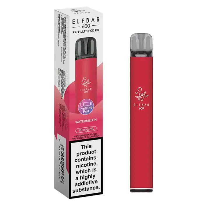 elf bar 600 prefilled pod kits watermelon